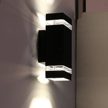 Светодиодный настенный светильник, наружный Водонепроницаемый Ip65, светодиодный Алюминиевый, наружные настенные светильники, современные настенные светильники в скандинавском стиле для помещений.
