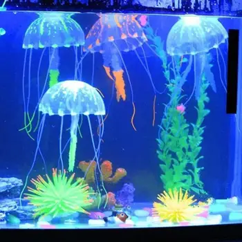 Медузы, искусственные имитирующие медуз, Наполненные воздухом Плавающие украшения, украшения для аквариума, Товары для домашних животных, Аксессуары для аквариума