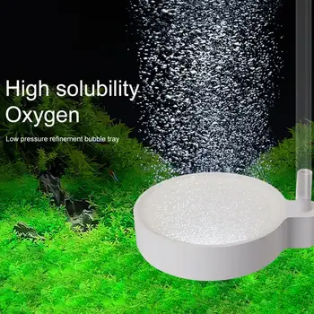 Универсальная воздушная тарелка, встроенный диффузор, 4-миллиметровая трубка для насыщения кислородом аквариума, распылитель пузырьковой тарелки