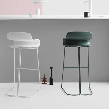 Банки минималистского дизайна для кухни, бара, столовой в скандинавском стиле, Роскошные Белые дизайнерские барные стулья, Акцентная барная мебель Barstoel, HY