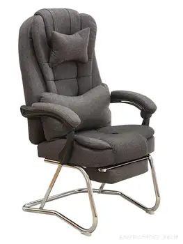 Компьютерное кресло С откидной спинкой, Кресло Bow Boss, Массажное кресло из воловьей кожи, Обеденное кресло, Кожаное кресло для сна с педалями